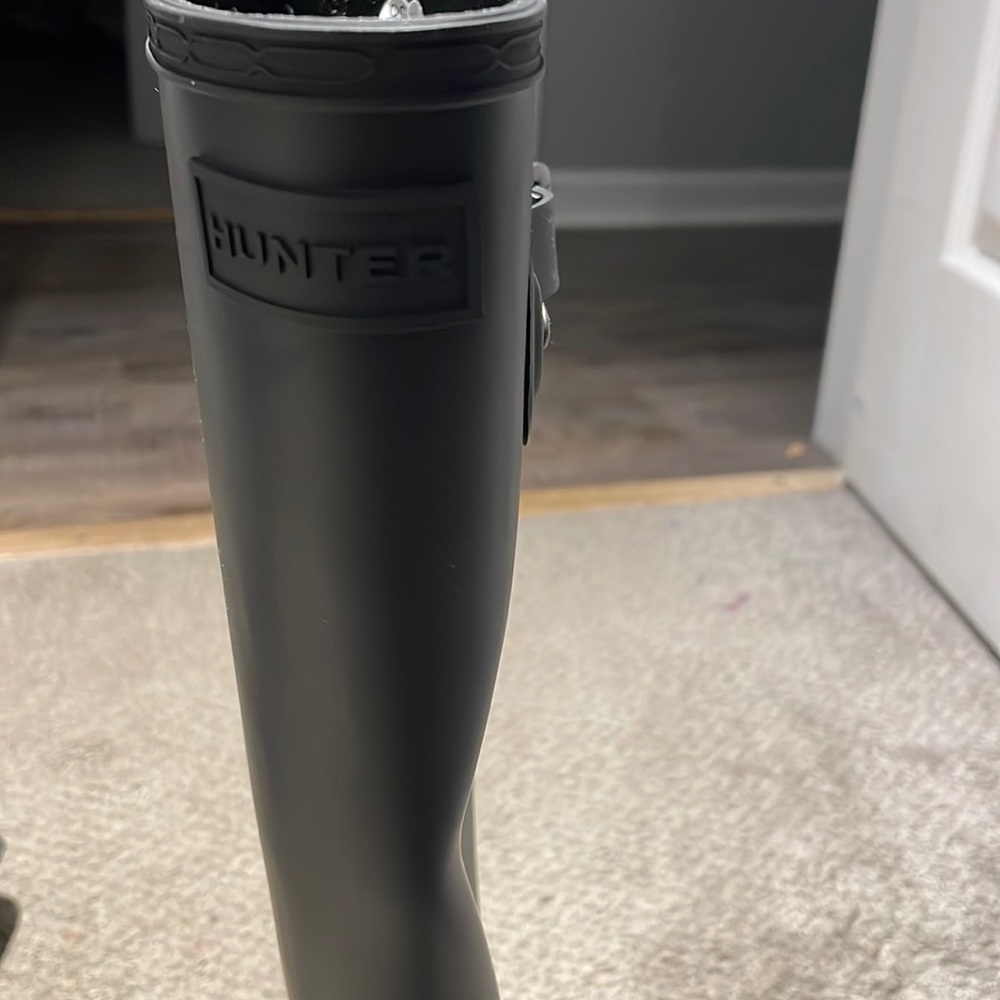 NEVER WORN hunter tall black boots